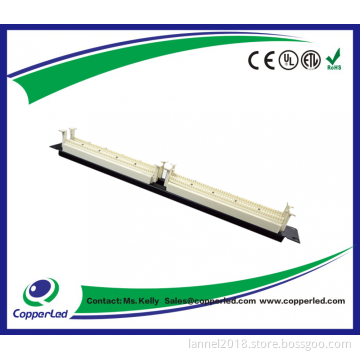 Wiring Block, 100 Pair 19'' Rack mounted